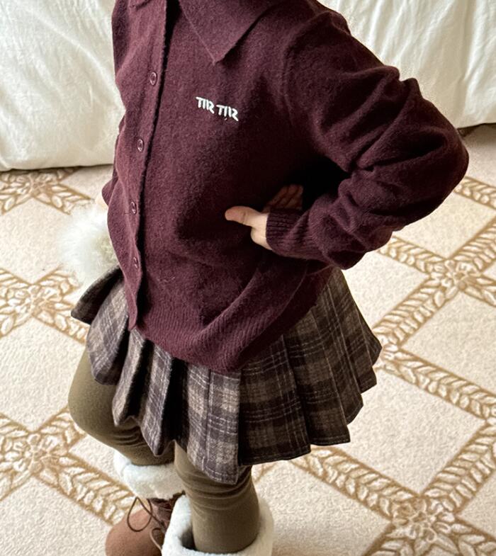 2025秋冬新品ZXR★子供服　スカート(インパンツ無し)★90cm〜150cm