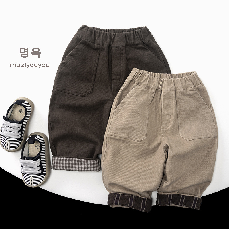 2025秋冬muji★子供服　ズボン★80cm〜130cm 2色