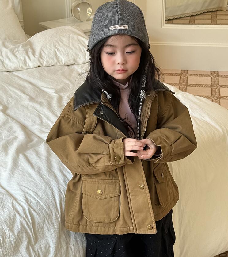 2025冬新品ZXR★子供服 　ふわふわコート★90cm〜150cm