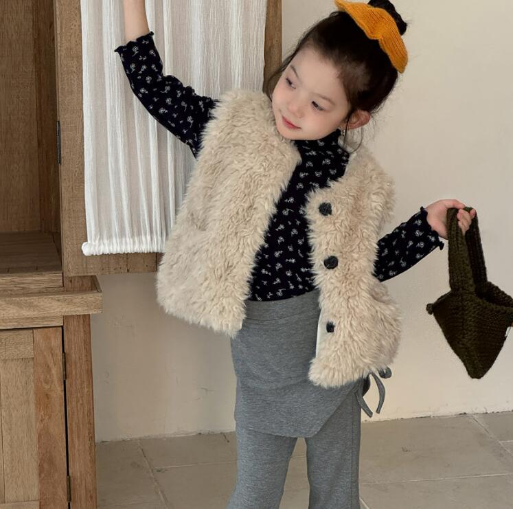 2025冬新品Y★子供服 　ベストコート★90cm〜150cm