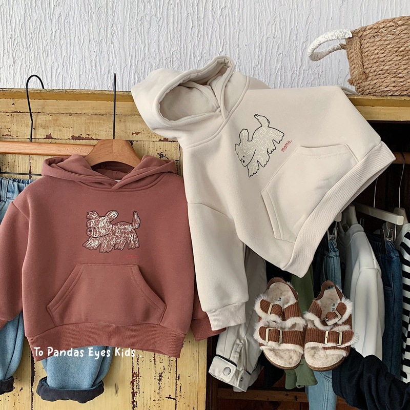 2025冬新品★子供服　パーカー　裏起毛★80cm〜130cm 2色