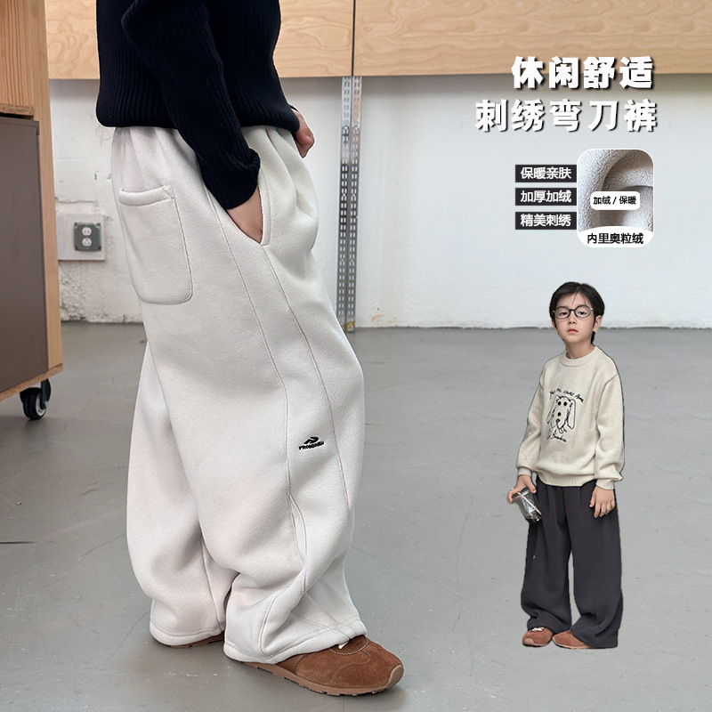 2025冬新品A★子供服　ズボン★90cm〜170cm 2色