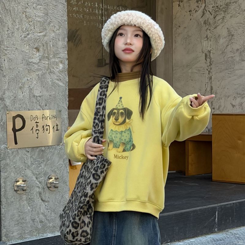 2025冬新品★子供服　トレーナー　裏起毛★100cm〜160cm 2色