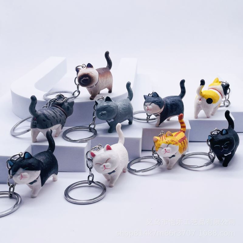 ★可愛いキーホルダー　装飾品★ねこキーチェーン★バッグチャーム