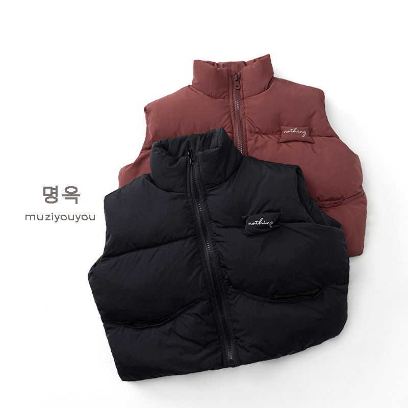 2025冬新品muj★子供服 　ベストコート★80cm〜130cm 2色