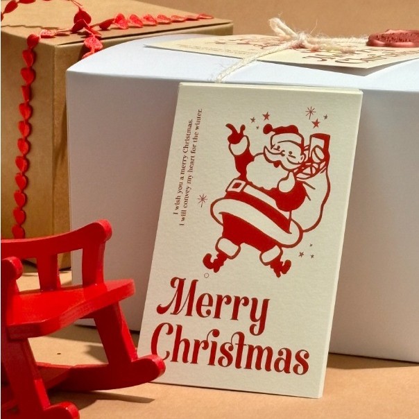 新作★クリスマスDIY用品　プレゼントカード★お祝いカード★30枚入り