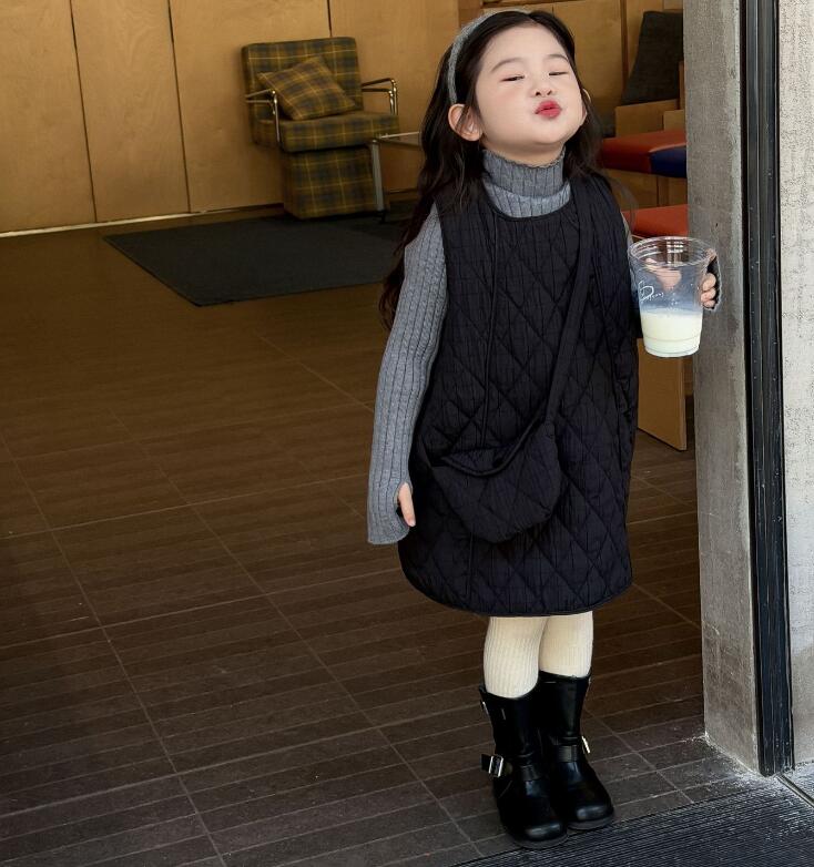 2025年冬新★子供服　セーター&ワンピース+バッグ★90cm〜140cm