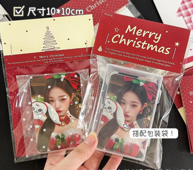 包装用デコレーション素材★クリスマスカードヘッダー&opp袋★DIY包装資料