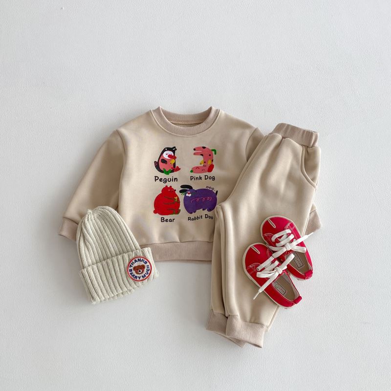 2025冬新品★子供服　セットアップ 裏起毛★80cm〜130cm
