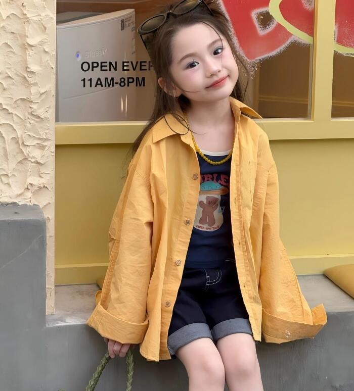 2026新作JS★子供服　キャミソール&シャツ★90cm〜140cm