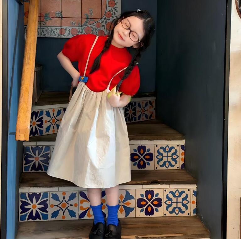 2026新作★子供服　トップス&吊りワンピース分けて★90cm〜140cm