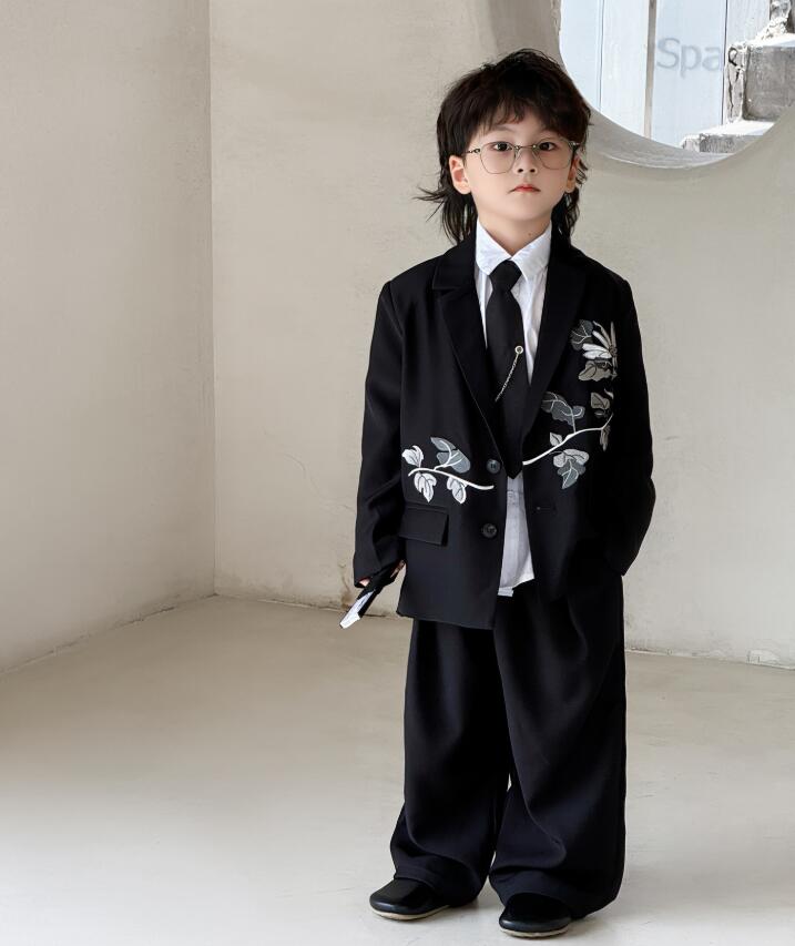 2026新品★子供服★コート+ベスト+シャツ+ネクタイ+ズボン　スーツ★100-160★