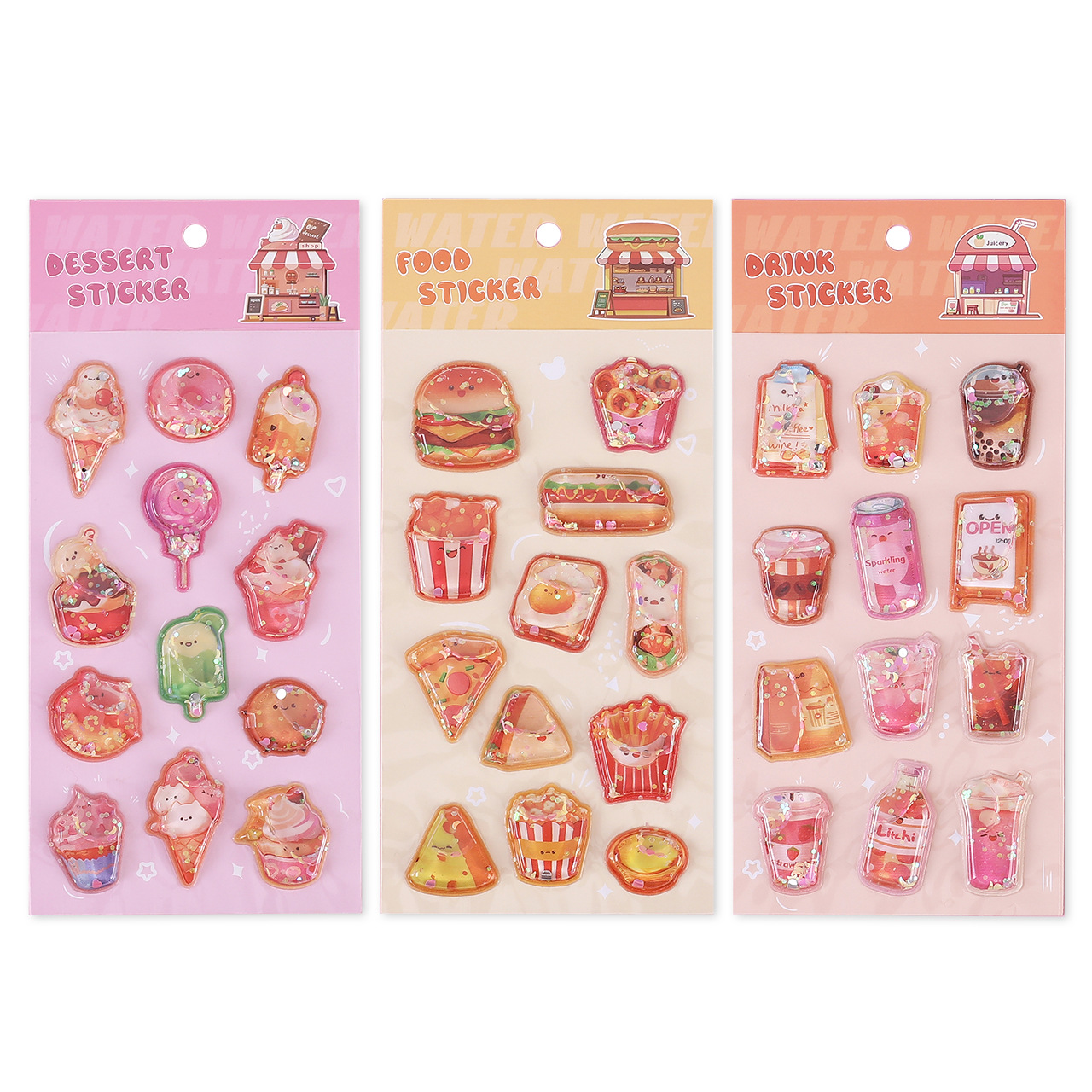 2026★DIY手作り ステッカー★粘着シール★3D★手帳素材