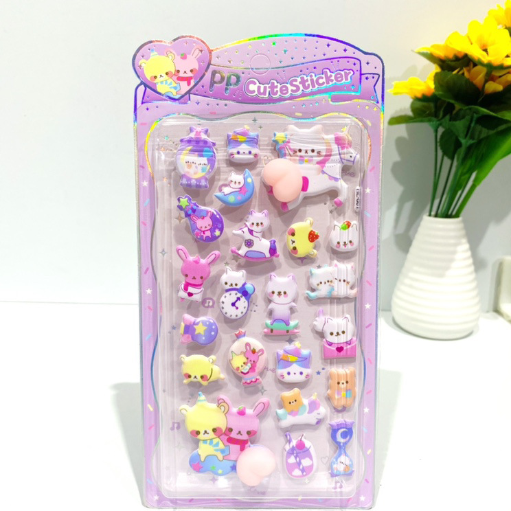 2026★DIY手作り ステッカー★粘着シール★3D★手帳素材