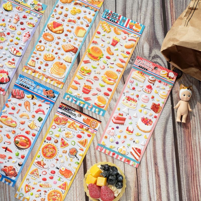 2026★DIY手作り ステッカー★粘着シール★3D★手帳素材