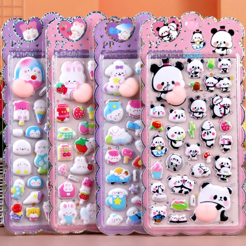 2026★DIY手作り ステッカー★粘着シール★3D★手帳素材