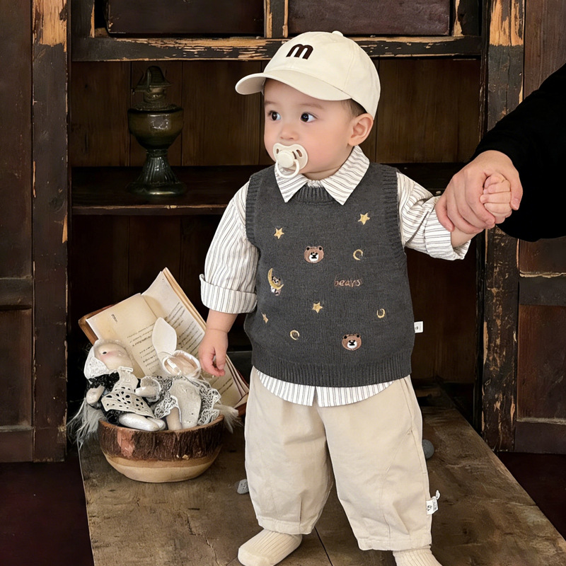 2026★春秋新作★韓国風子供服★チョッキ★73〜120 3色