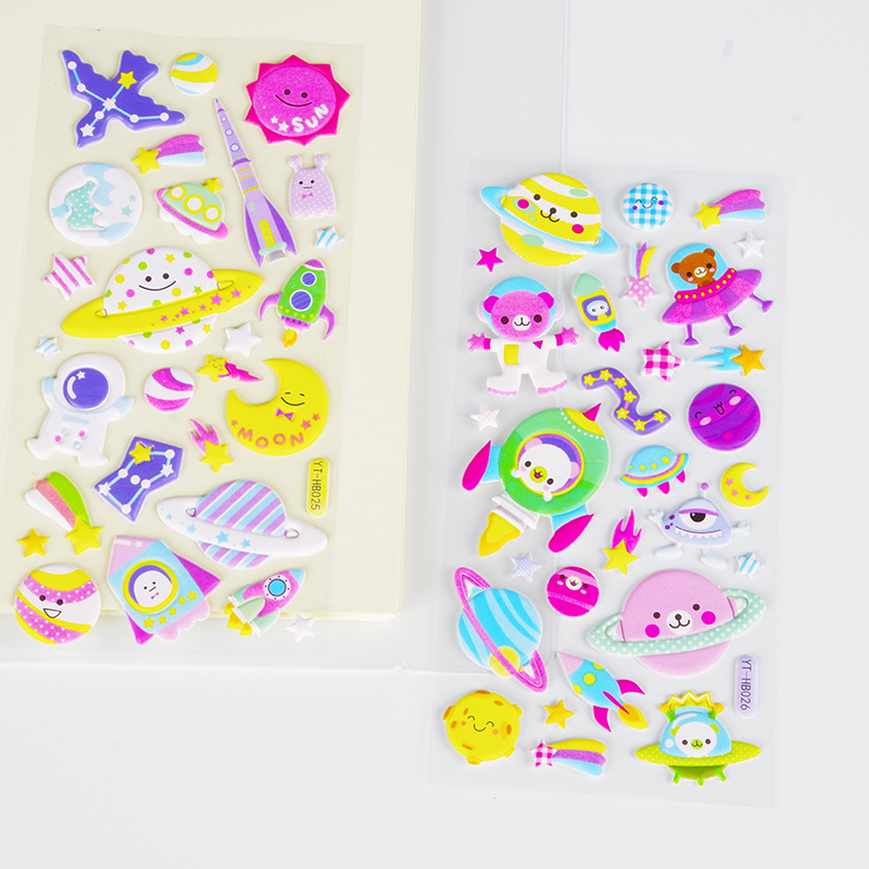 DIY手作り ステッカー★粘着シール★3D★手帳素材