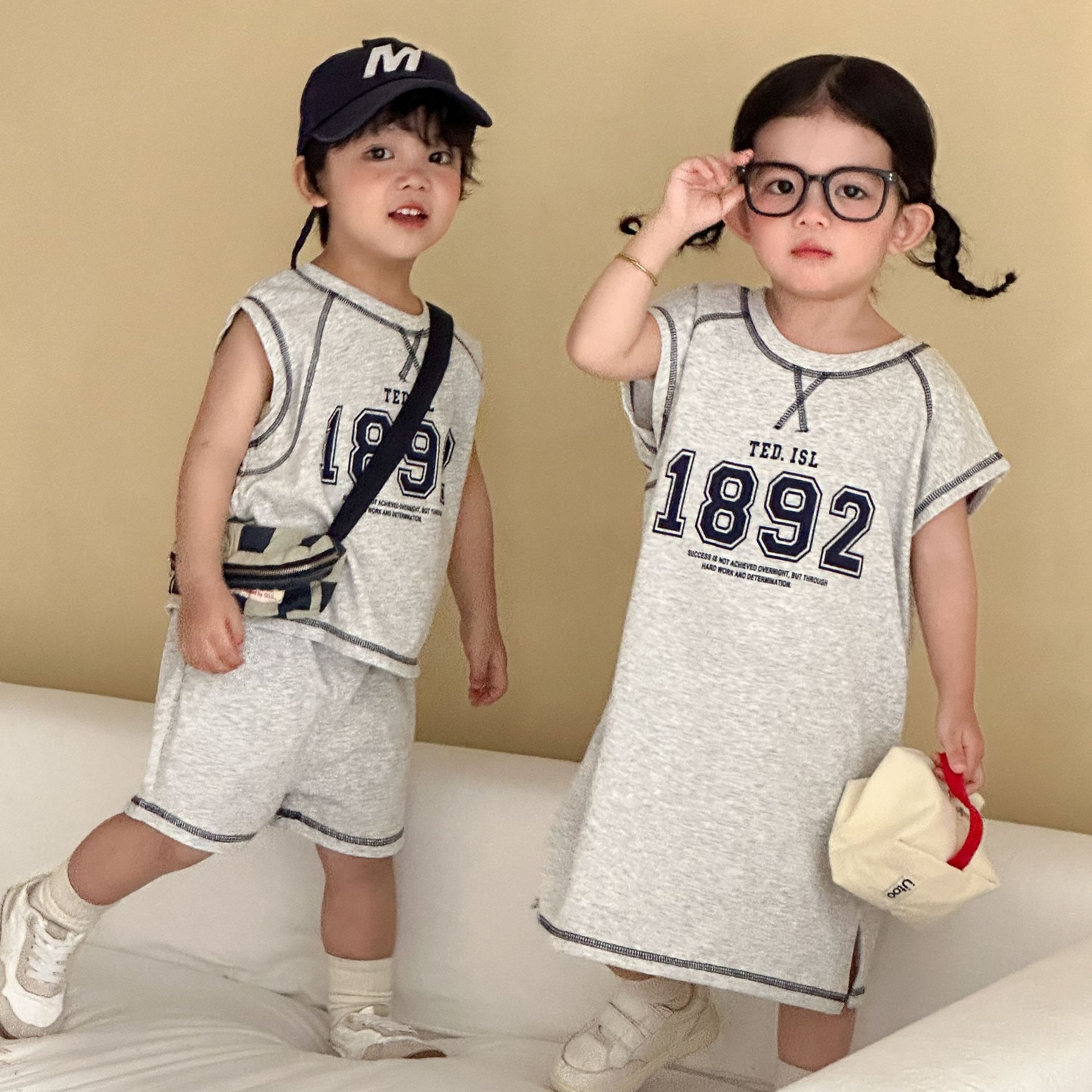 2026★夏新作★韓国風ベビー服★トップス+ズボン★ワンピース★80cm〜150cm 2色