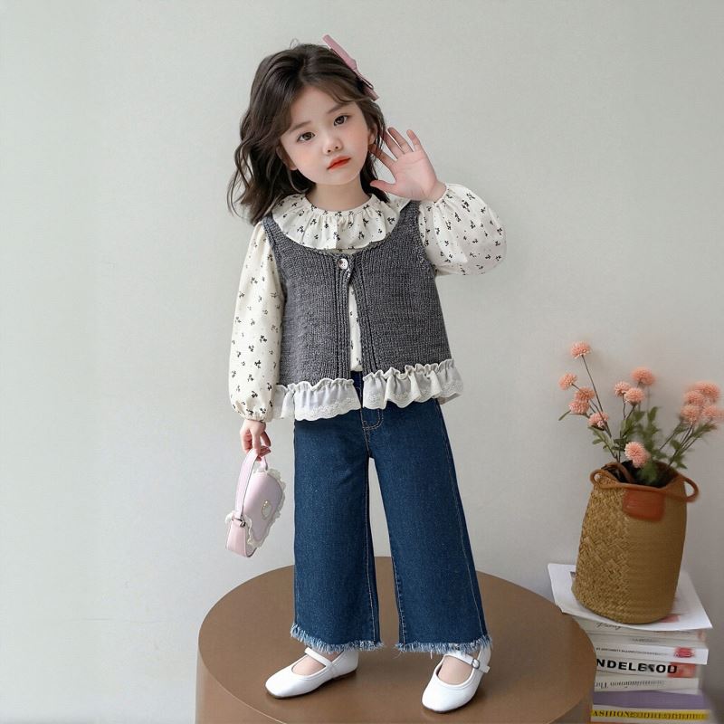 2026新作★子供服　トップス+ベスト&ズボン分けて★90cm〜140cm