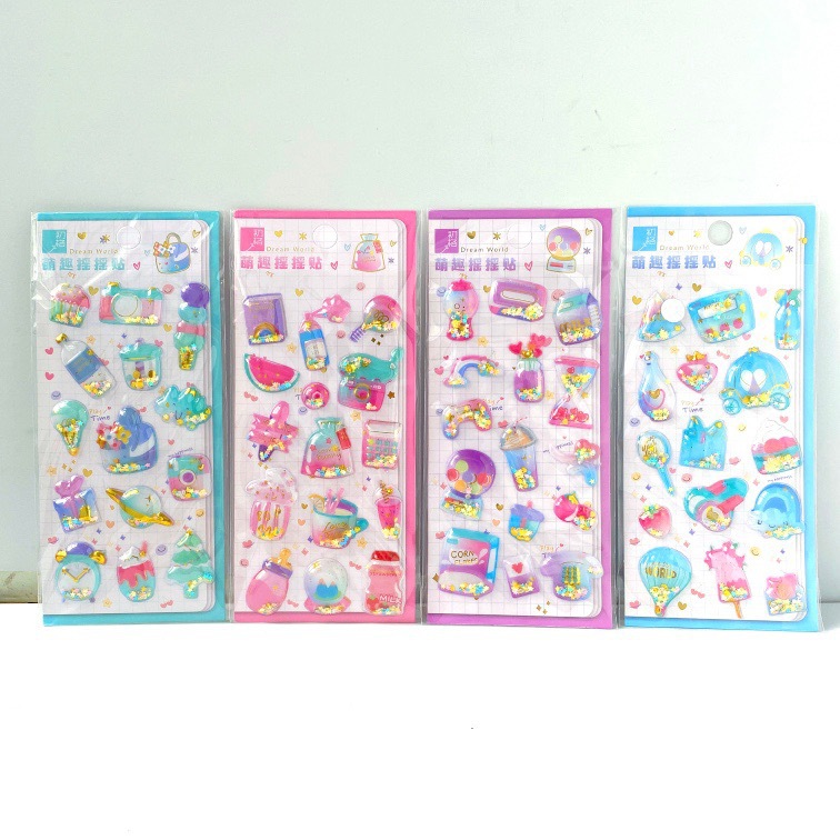 DIY手作り ステッカー★粘着シール★3D★手帳素材