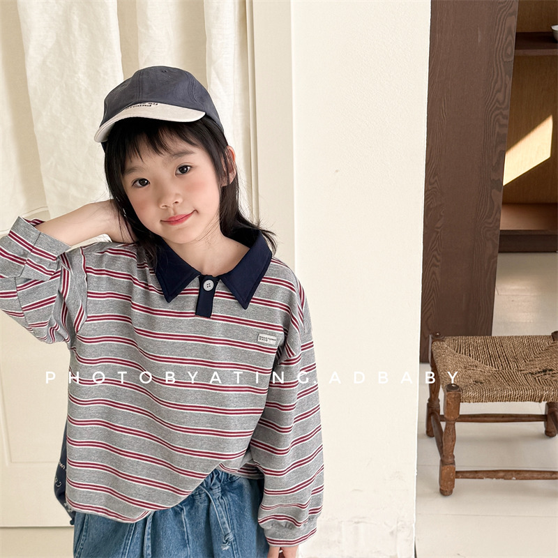 2026★春秋新作★韓国風子供服★ポロシャツ★80cm〜130cm 2色