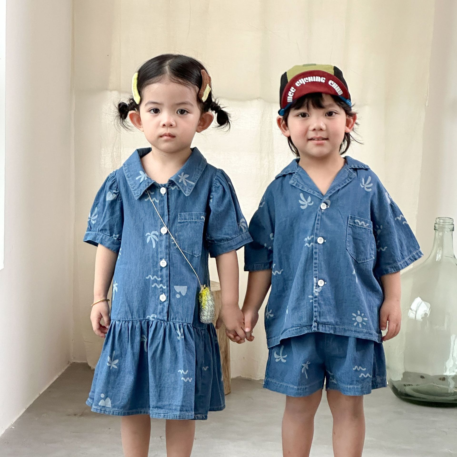 「2026」子供服★ワンピース★セットアップ★デニム★韓国風子供服★2色80cm〜150cm