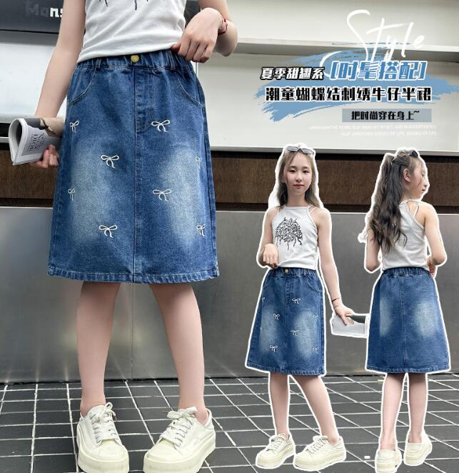 「2026」子供服★デニム★スカート★韓国風子供服★120cm〜170cm