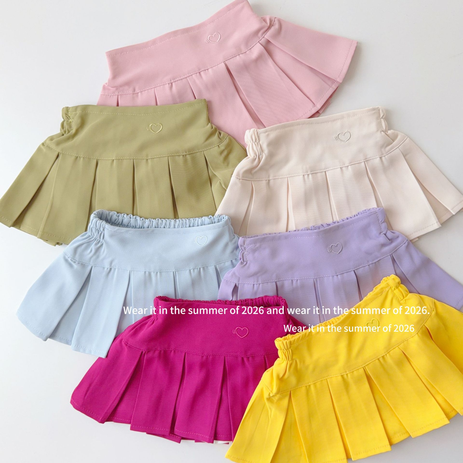 2026新品TQ★子供服　スカート★90cm〜150cm 7色