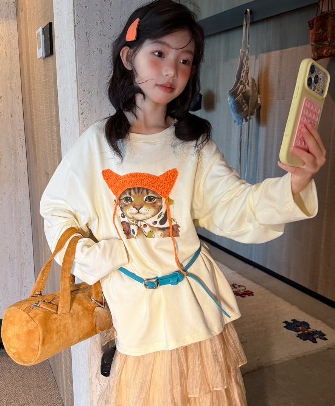 2026秋新作H★子供服　トップス★100cm〜160cm 2色
