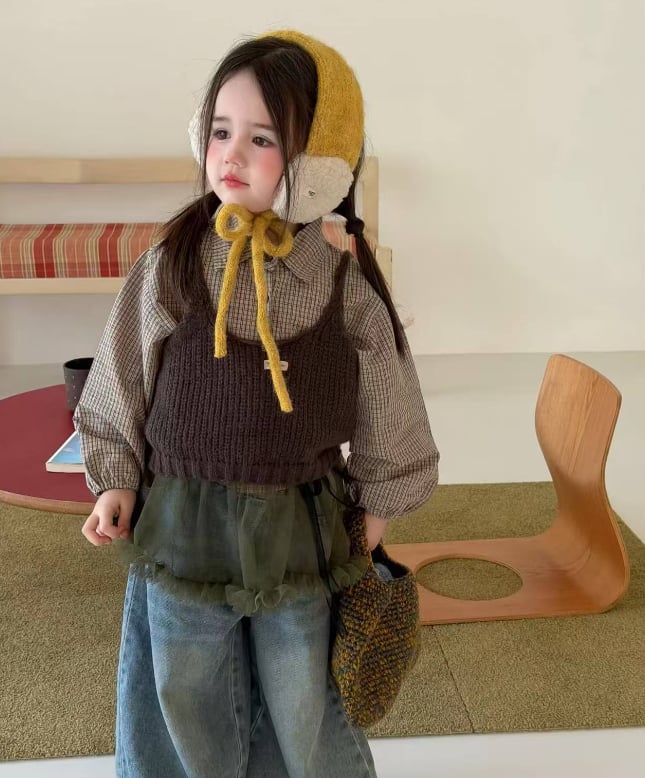 2026秋新作SX★子供服　トップス&ズボン&ニットベスト分けて★80cm〜130cm
