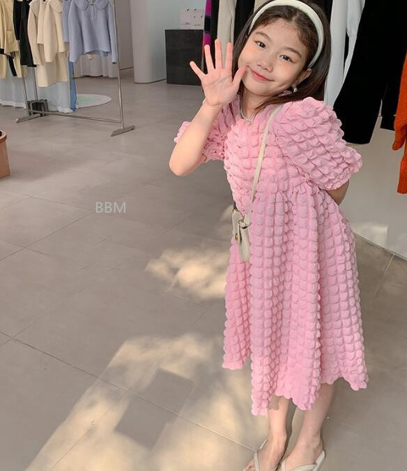 2022★春夏新作★韓国風子供服★ワンピース★半袖★可愛い★2色100-150CM