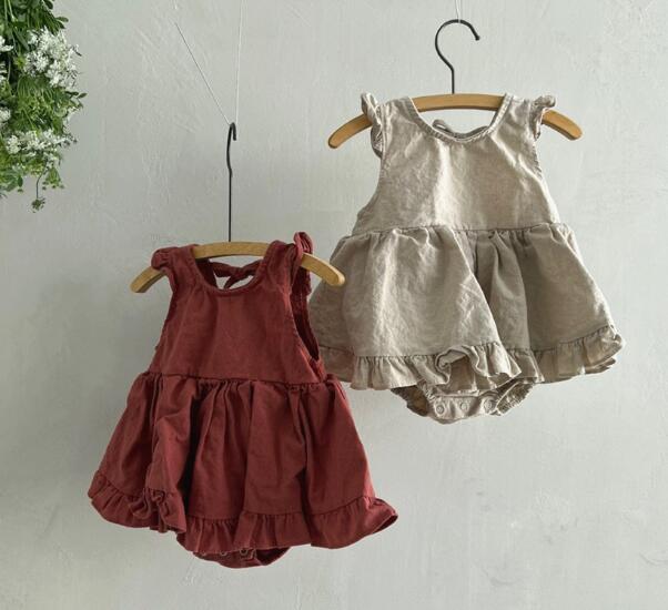 新品★ベビー服★ロンパース　ワンピース★66-90cm★2色
