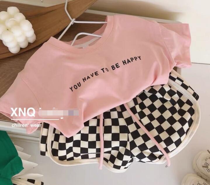 2022夏新品★子供服　トップス+ズボン　セット★80-130cm★2色