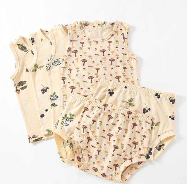 【2022年夏新品】子供服　トップス+ズボン　上下セット★73-100★4柄