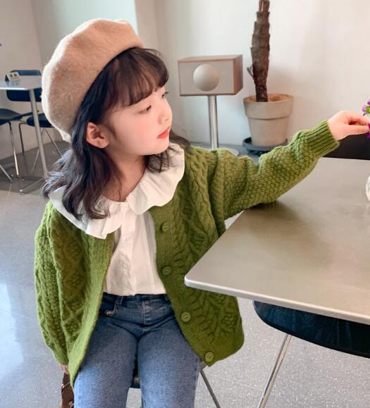 秋冬新作★子供服★トップス★カーディガン★ニット服★セーター★2色★90-140CM