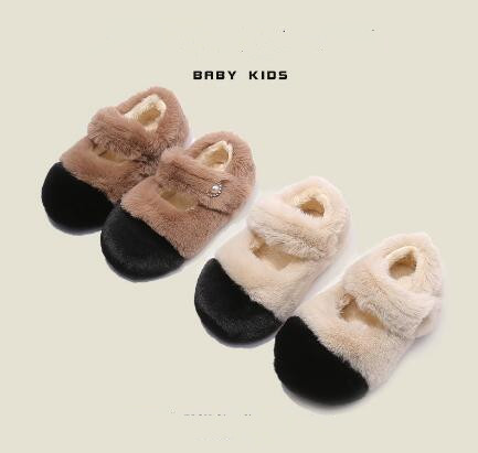 秋冬★靴★子供靴★キッズ靴★シューズ★キッズ女の子★ふわふわ★2色「22-30#」