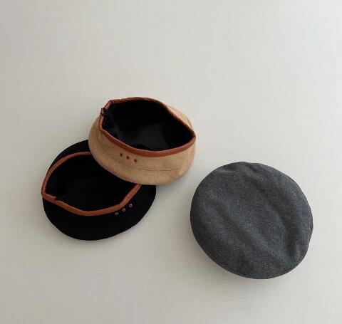 新作★子供用★帽子★防寒★ベレー帽★韓国風★キッズ★男女兼用★カジュアル★3色