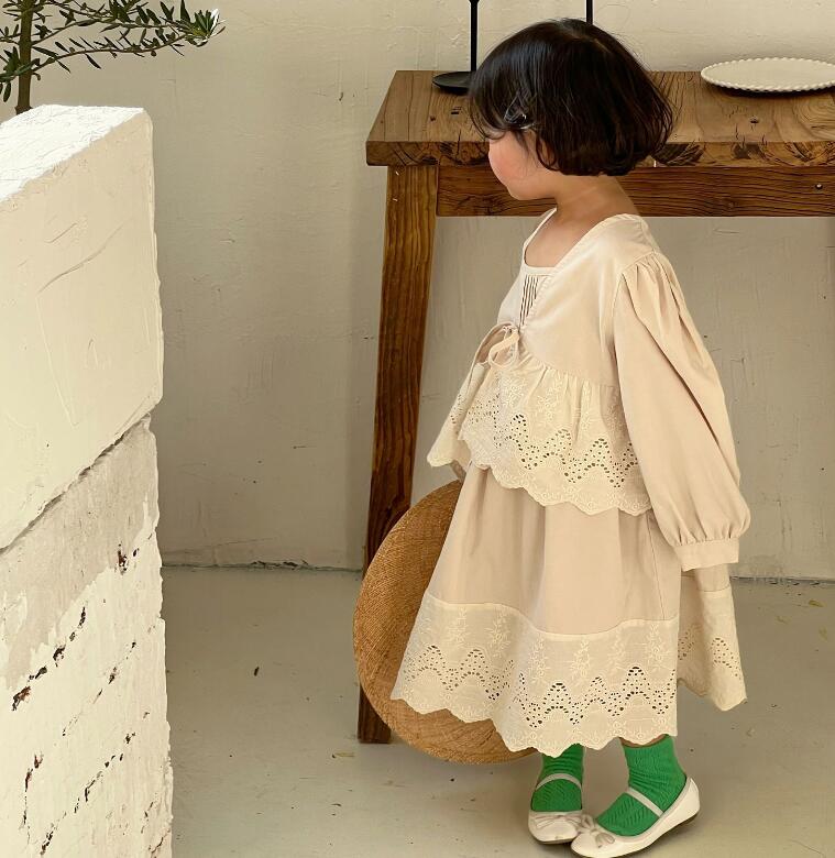 2023新品★子供服　カーディガン+吊りワンピース　セットアップ★80-140cm★