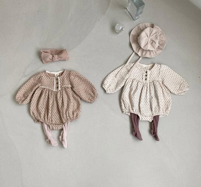 春秋新作★韓国風ベビー服★ロンパース★2色66-90CM