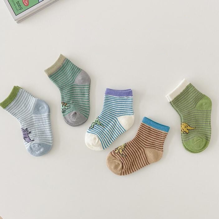 春秋新作★可愛い★韓国風子供靴下★ソックス★1セット=5足★S-XL