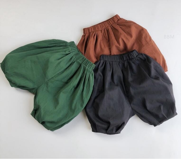 春秋新作★韓国風子供服★ボトムス★ズボン★5分丈★3色80-130CM