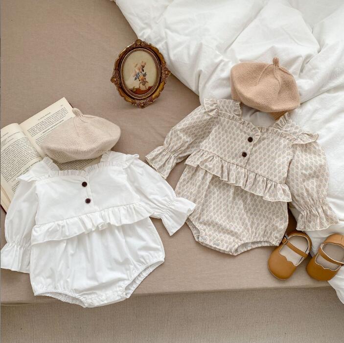 春秋新作★韓国風ベビー服★ロンパース★長袖★2色66-100CM