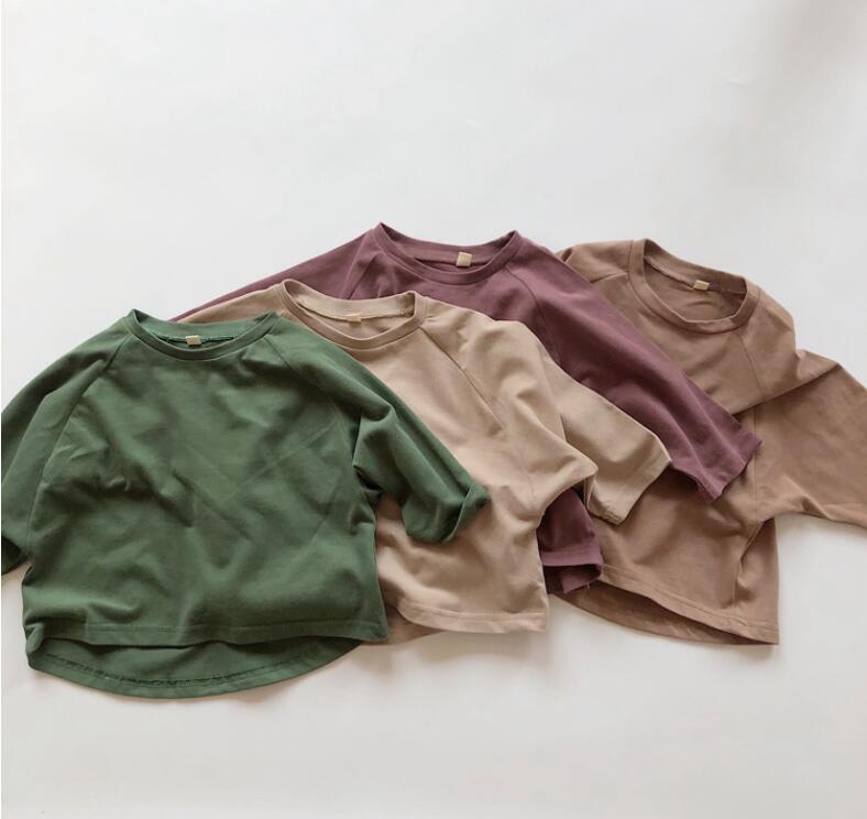 春秋新作★韓国風子供服★Tシャツ★トップス★4色80-130CM