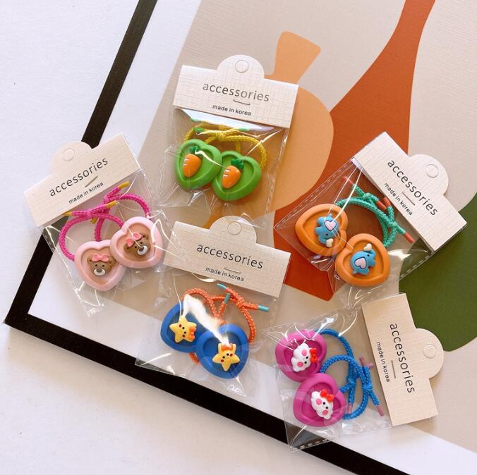 子供用★キッズ女の子★髪飾り★まとめ髪用★ヘアアクセサリー★ヘアゴム★多色