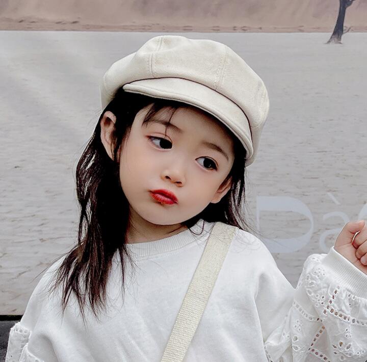 子供用★キャップ★帽子★キッズ女の子★ベレー帽★カジュアル★無地★6色