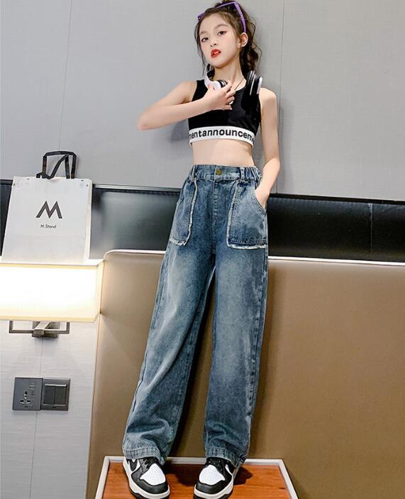 2023新品★子供服　デニムズボン&ベスト分けて販売★110-170cm★