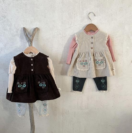 2023春新品★子供服　長袖&ワンピース&ズボン　分けて販売　66-100cm