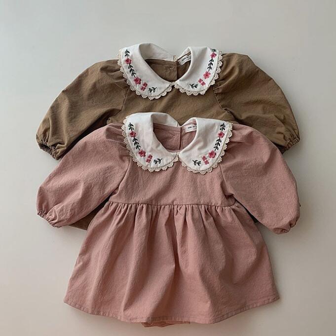 2023新品★ベビー服★ワンピースロンパース★66-90cm★2色