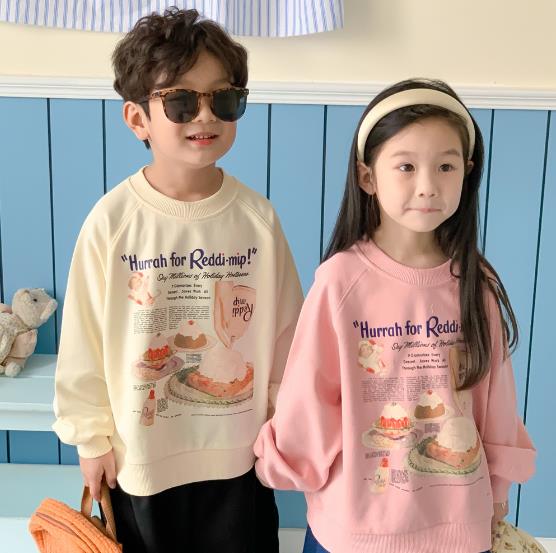 2023春新品★子供服　トップス　トレーナー　80-140cm★2色